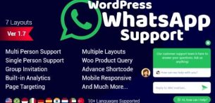 افزونه WordPress WhatsApp Support | پشتیبانی با واتساپ