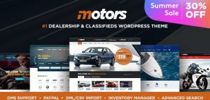 قالب Motors | قالب وردپرس فروش اتومبیل موتورز