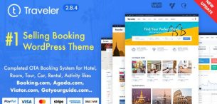 قالب Traveler | دانلود قالب گردشگری و رزرواسیون تراولر
