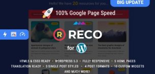 قالب Reco | دانلود قالب وبلاگی وردپرس رکو فارسی
