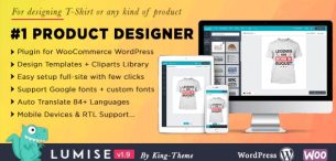 افزونه طراحی محصول لومیس | Lumise Product Designer