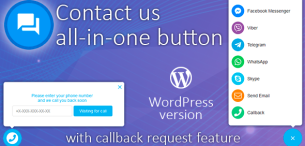 افزونه دکمه های تماس با ما | All in One Support Button