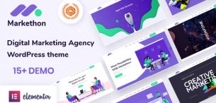 قالب Markethon‏ | قالب شرکتی وردپرس و استارت آپ مارکتون